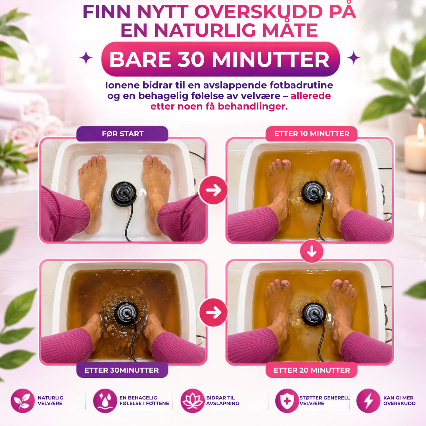 SoleSpa™ | Avslappende fotbad hjemme på 30 minutter
