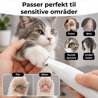 StilleTrimmer™ | Trådløs Pelstrimmer for Hund og Katt
