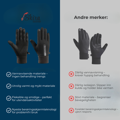 Jelvik™ WinterShell Gloves | Vannavvisende hansker med berøringsfunksjon og sklisikre grep