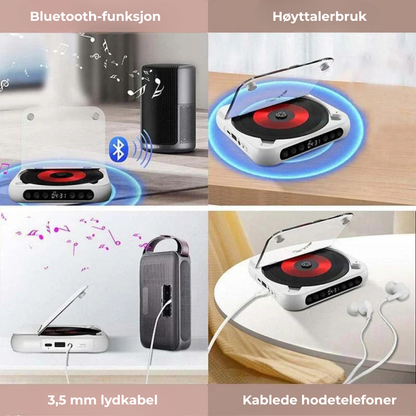PureSound CD Player™ | Gjenoppdag musikken med krystallklar lyd hvor som helst