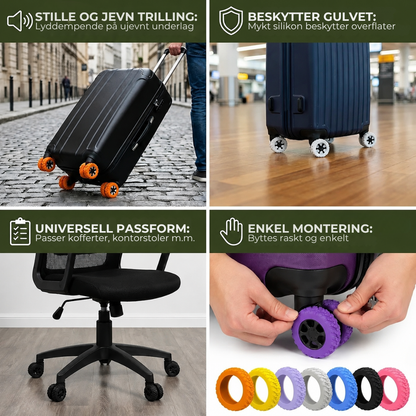 TravelTreads™ | Beskytt kofferthjulene dine og reis uten bekymringer!