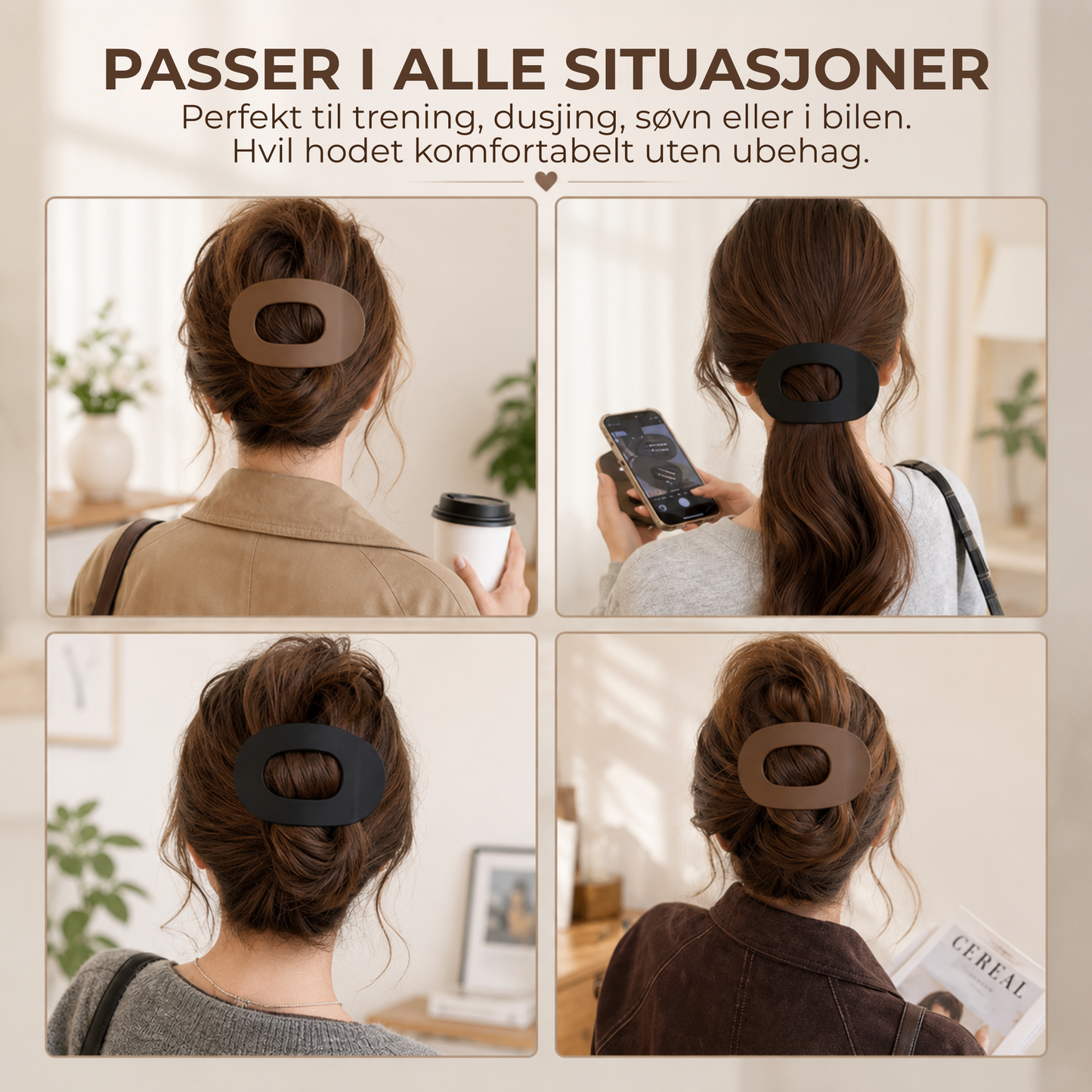 FlatKlemme™ | Flat og komfortabel hårklemme med sikkert design