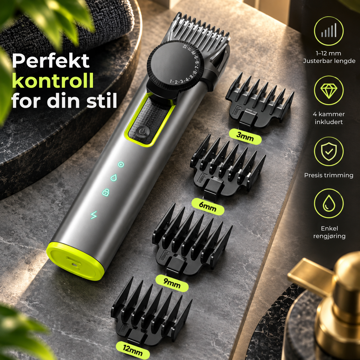 DetailCut Set™ | Én trimmer. Alt du trenger for en skarpere look