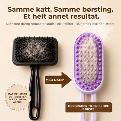 DampBørste™ |Samle opp løse hår før de sprer seg i hjemmet
