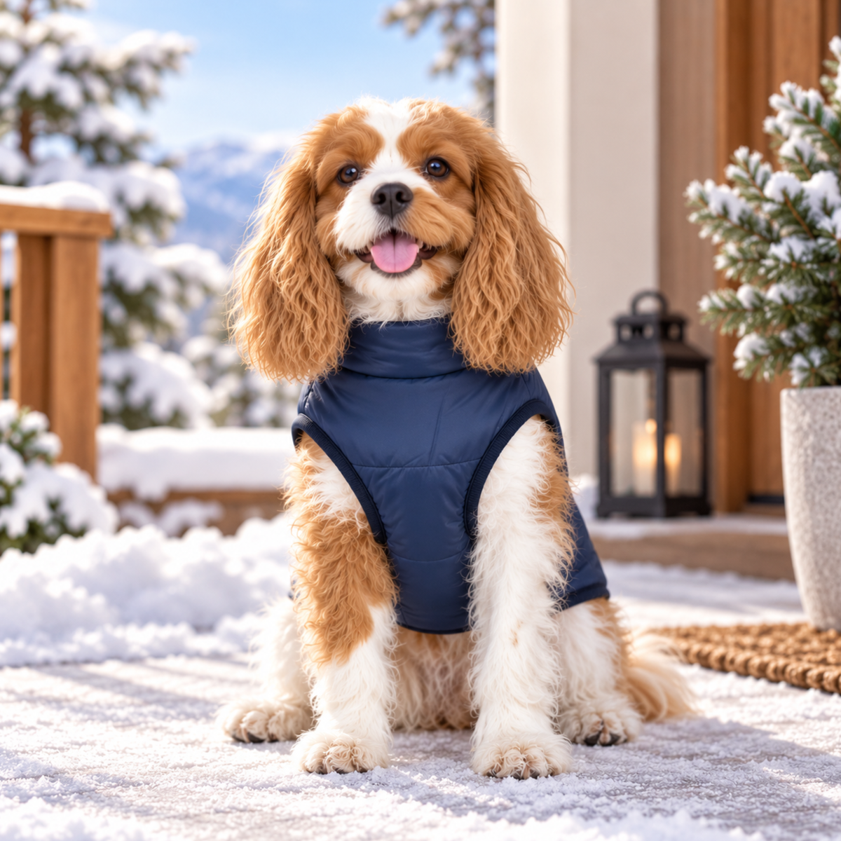 PawCoat™ | Vinterjakke med innebygd sele – Klar på sekunder