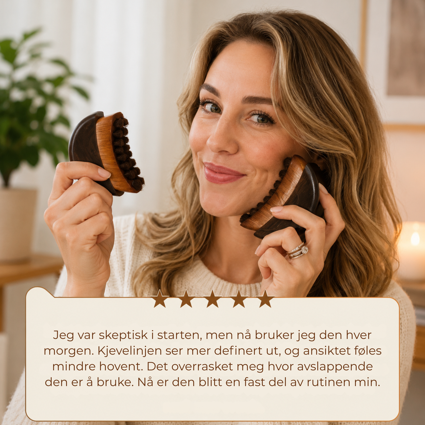 KonturBørste™ | Reduser synlig morgenhevelser på få minutter