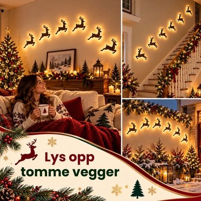 JuleFlokken | Lysende julepynt som gir veggene julestemning