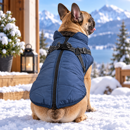 PawCoat™ | Vinterjakke med innebygd sele – Klar på sekunder