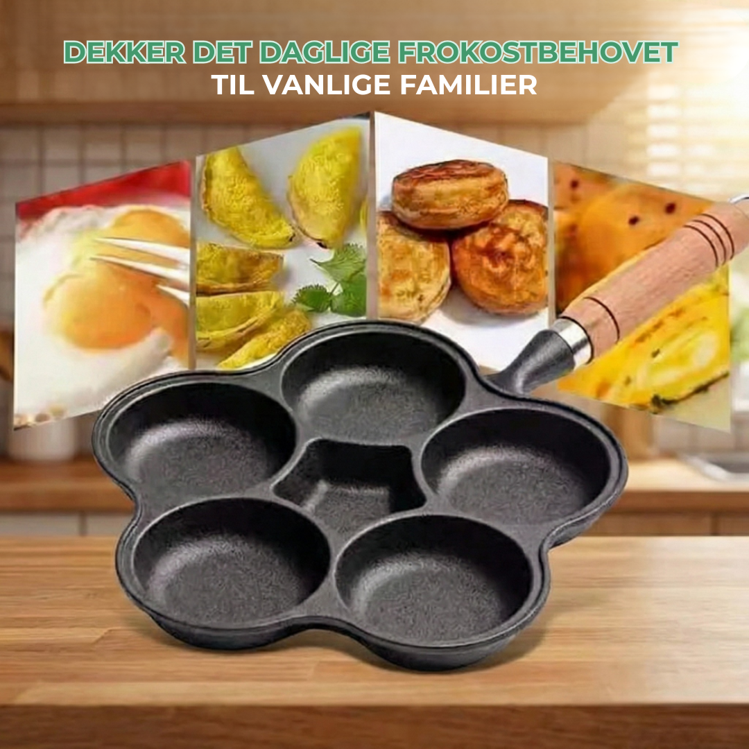 PanneRo™ | Multi-seksjon støpejern non-stick eggpanne