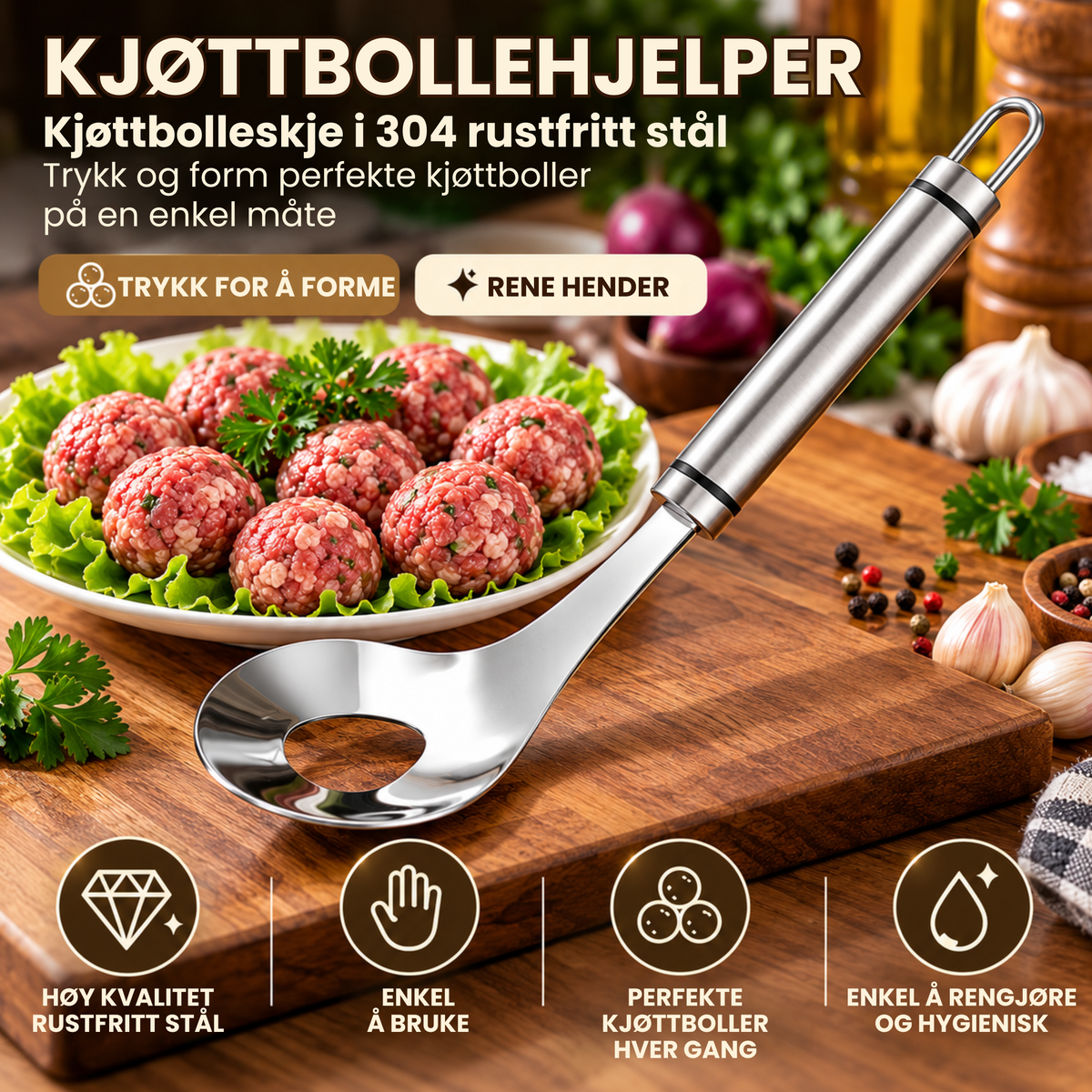 FarseKlar™ | Perfekte kjøttboller på få sekunder