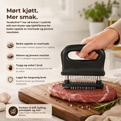 TenderPro™ | Kjøttmørner med 48 kniver i rustfritt stål