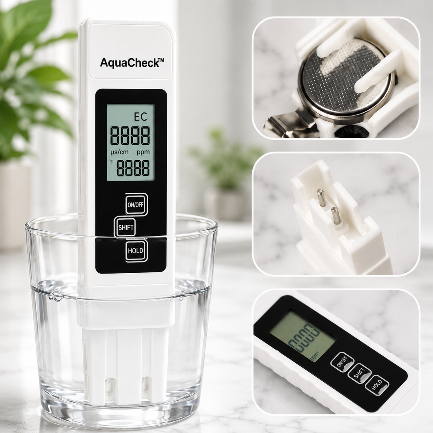 AquaCheck™ |  Mål vannkvaliteten på sekunder