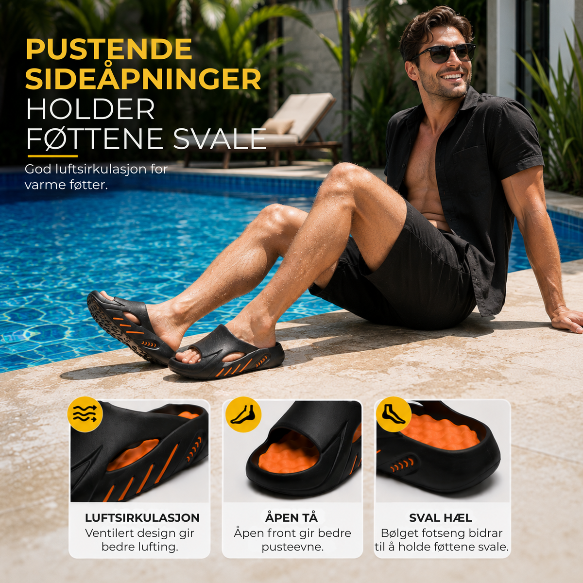 CushWalk™ | Myke slippers med ekstra demping og grep