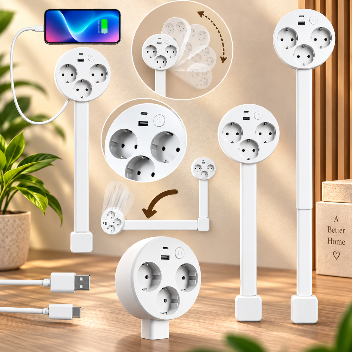 PlugFlex™ | Mer plass, mindre kabelrot