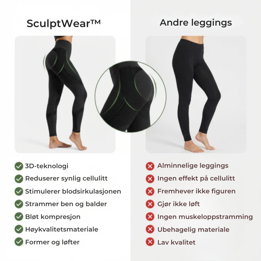 SculptWear™ | Leggings som jobber aktivt mot cellulitter