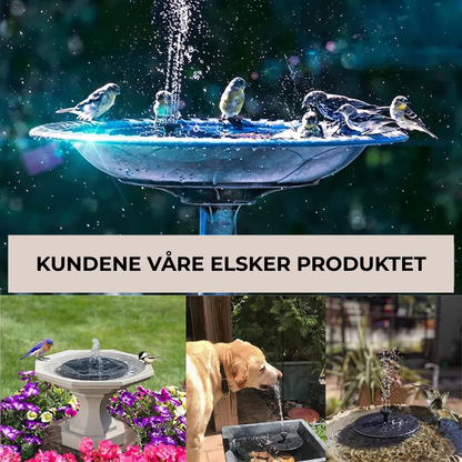 FugleSprut™ | Solfontenen som får uteplassen til å føles levende