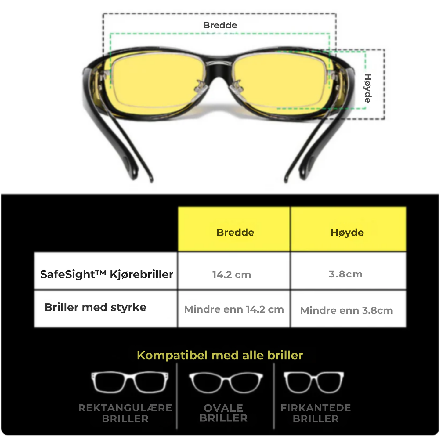 SafeSight™ | Se klart i mørket – si farvel til blending fra møtende biler