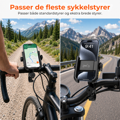 RideGrip™ | Mobilen sitter trygt – hele sykkelturen