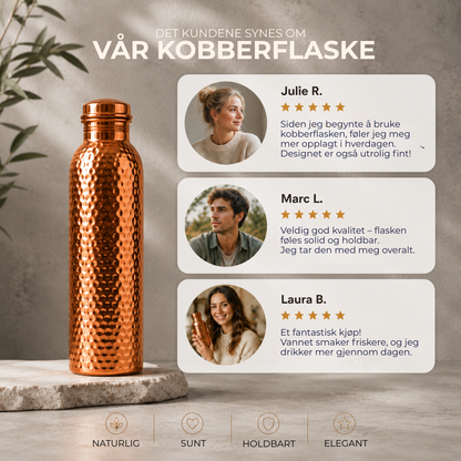 Avara Copper™ | Naturlig renset vann, uten plast