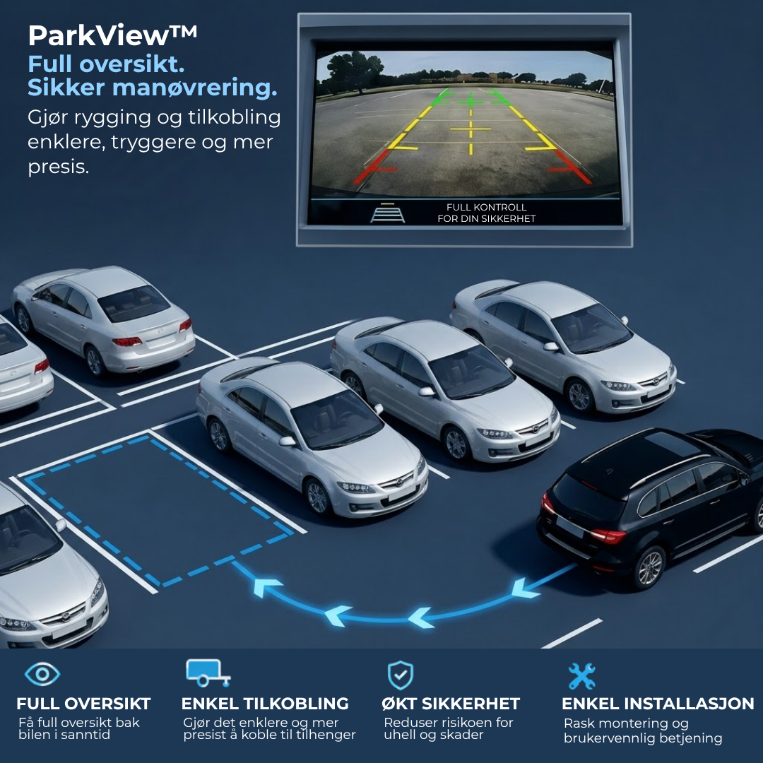 ParkView™ | Stressfri og sikker parkering uten gjetting