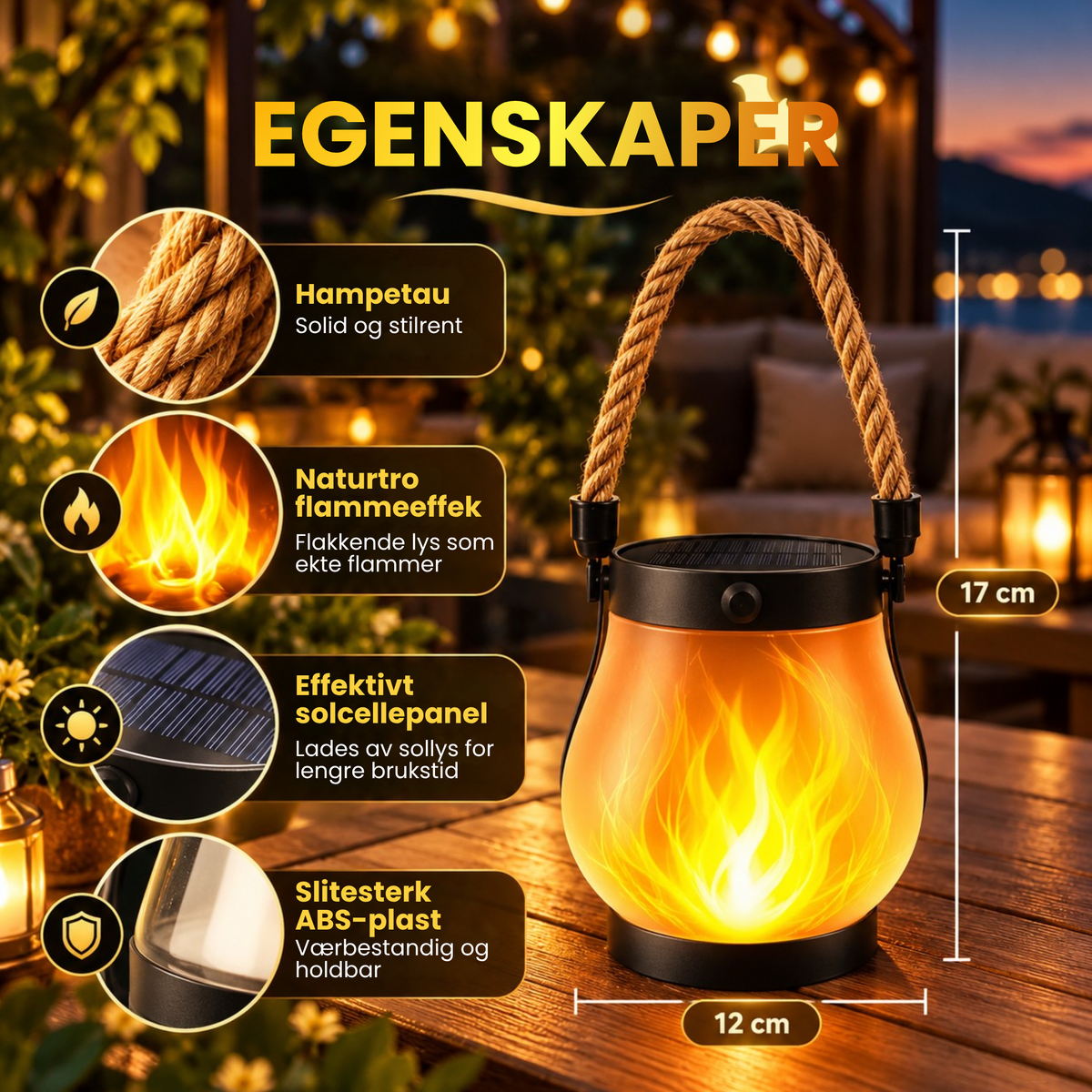 Ildsjelen | Magisk flammelys til hagen, helt uten ledninger