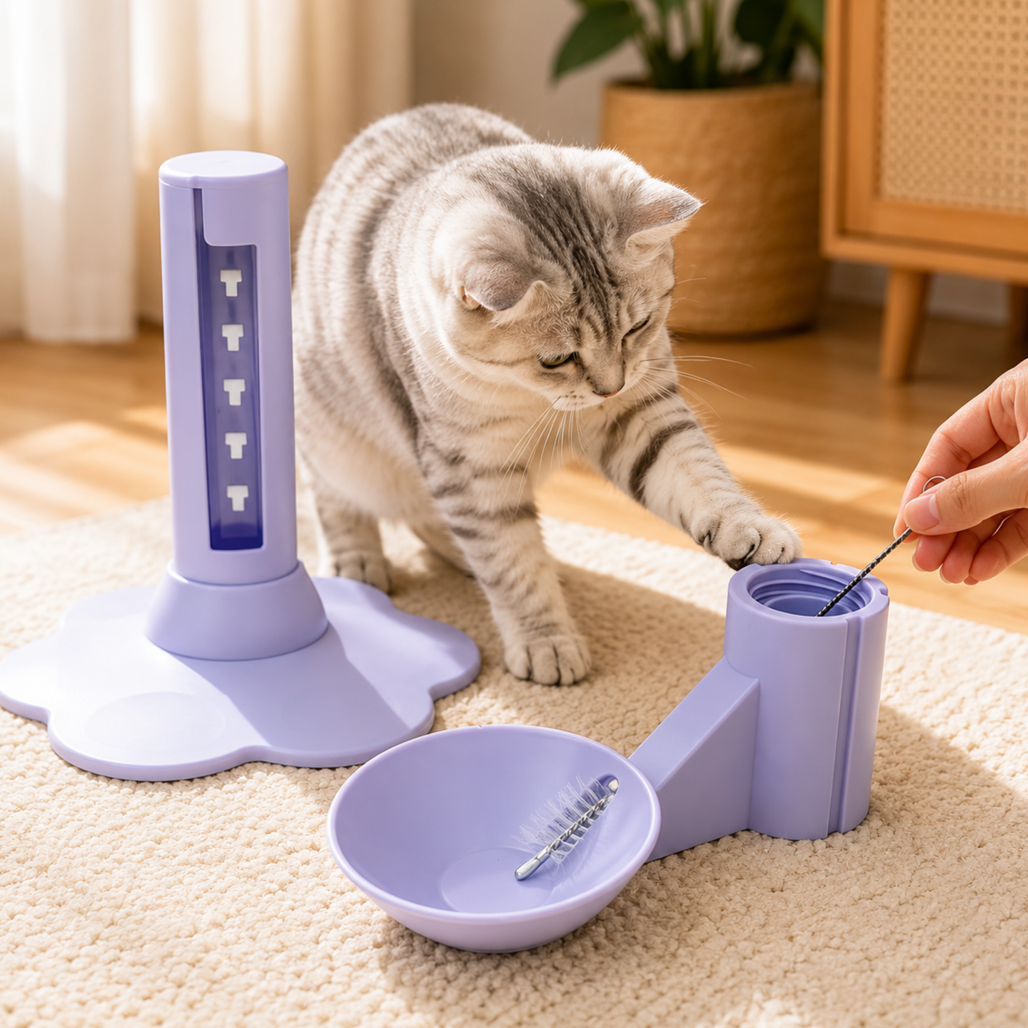 AquaRise™ | Mindre søl, enklere drikking for katten