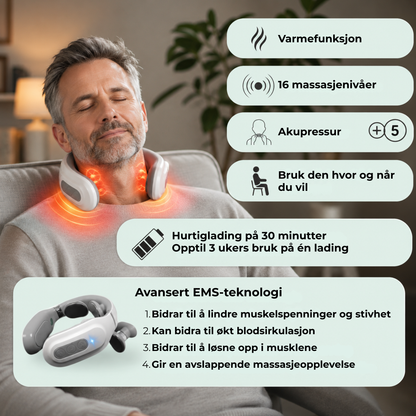 Neckiva™ | Dyp avspenning med varme for nakke og skuldre