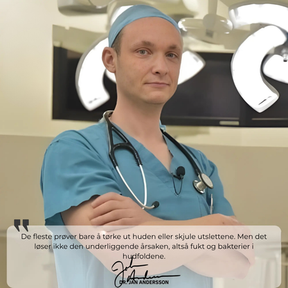 SkinRestore™ | Behandler 94% av hudirritasjon i hudfolder fra første bruk
