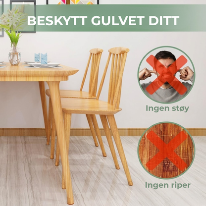 FloorGuard Caps™ | Silikonbeskyttere til stolben (16 stk)