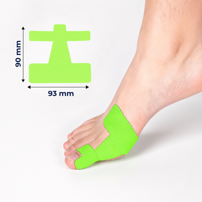 AlignTape™ | Ferdigklippet elastisk kinesiologitape for støtte ved hallux valgus