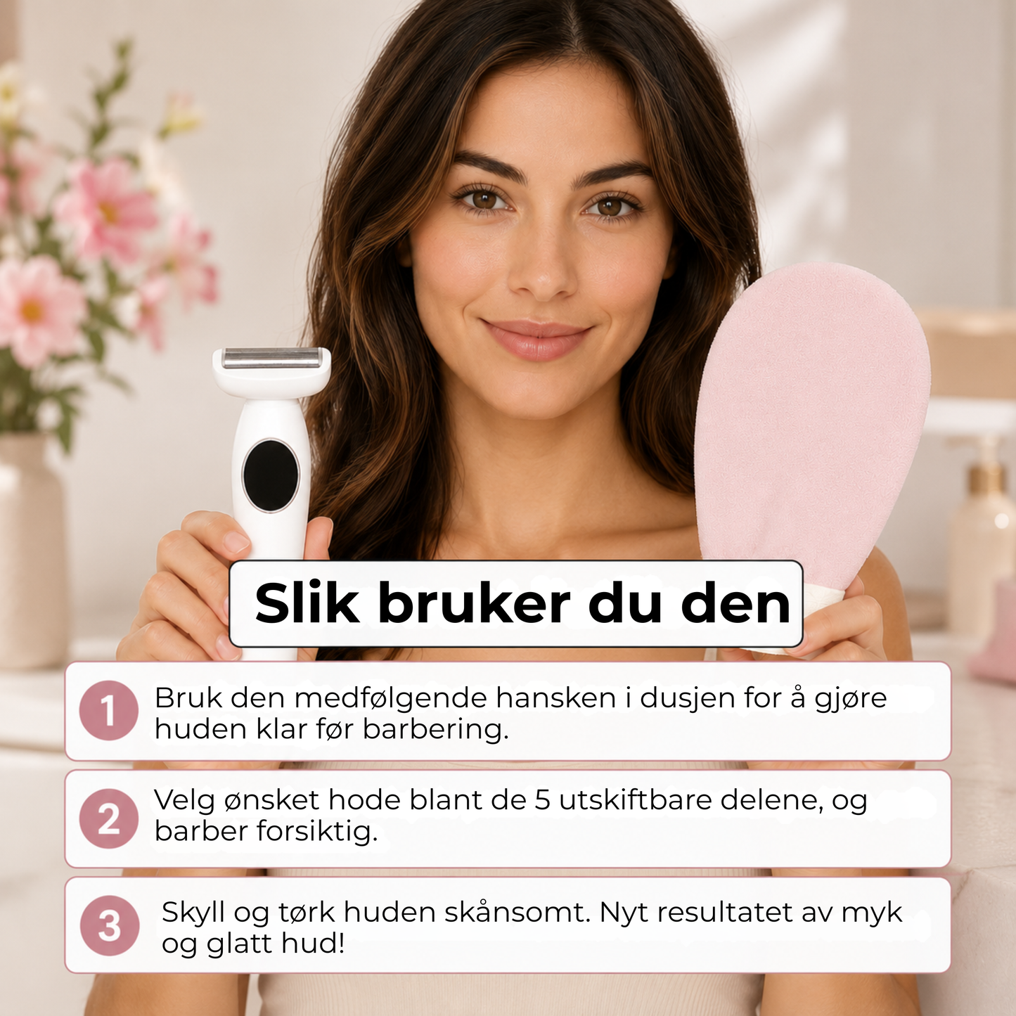 Silkemyk™ | Skånsom hårfjerning – glatt hud uten stress