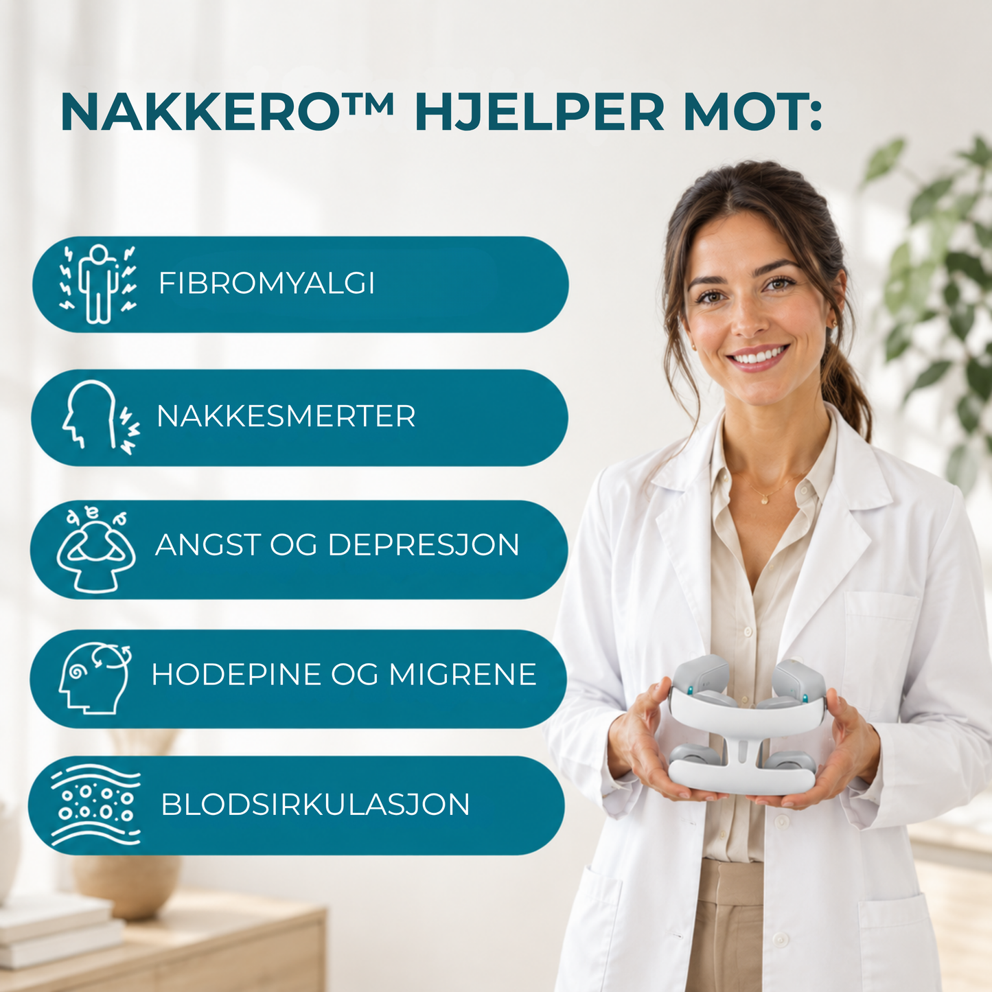 NakkeRo™ | Behagelig avkobling for nakke og skuldre hjemme