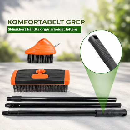 WeedBrush Pro™ | 3-i-1 ugressbørste for fliser og fuger