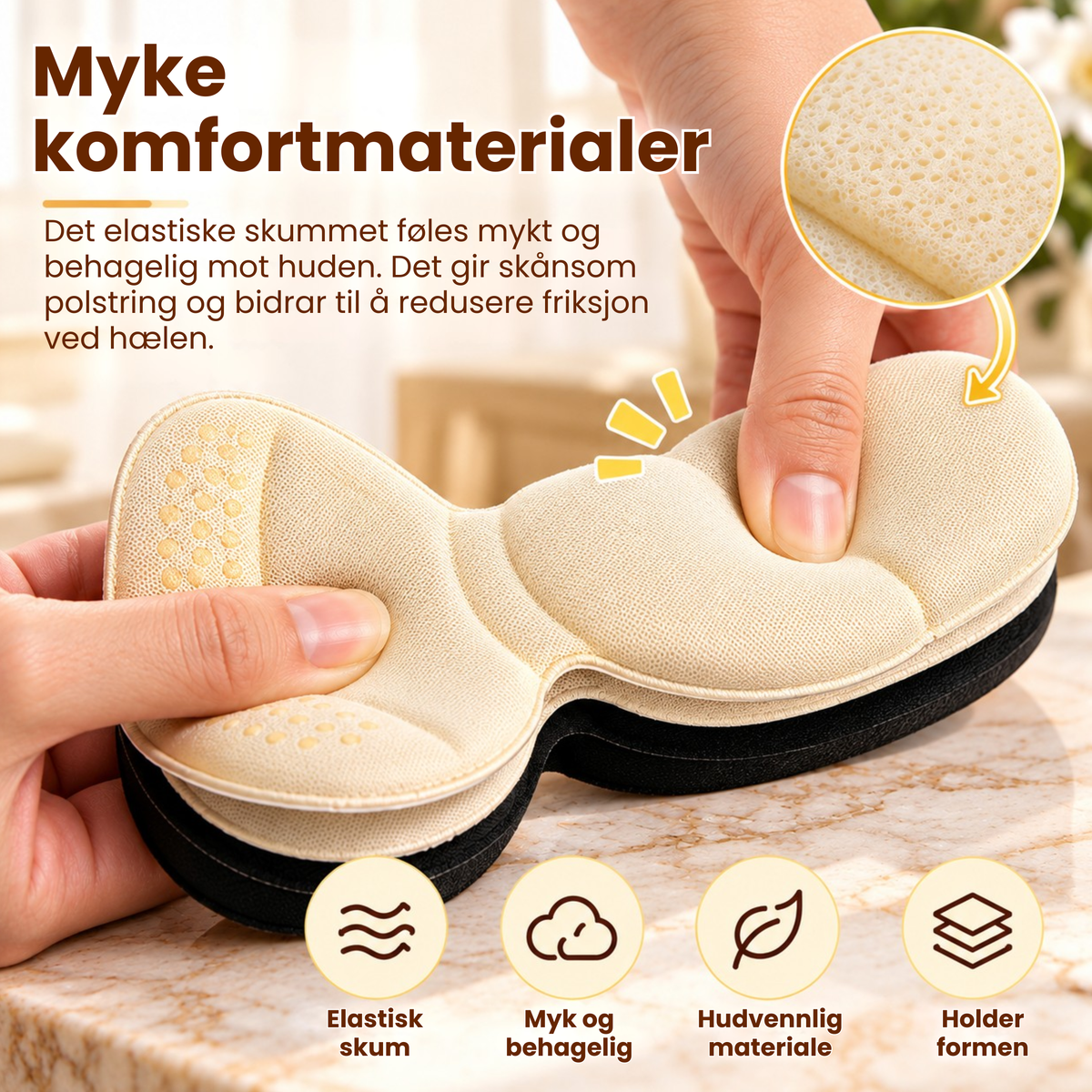 HeelGrip Pads™ | Stopp hælglipping og gjør skoene mer behagelige igjen