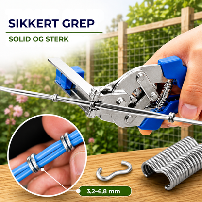 ClipMaster™ | Fest netting på sekunder – uten å tvinne ståltråd for hånd