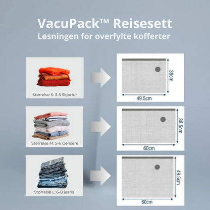 VacuPack™ | Pakk smartere og få plass til mye mer