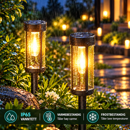 KveldsBluss™ | Stemningsfull hagebelysning med solenergi