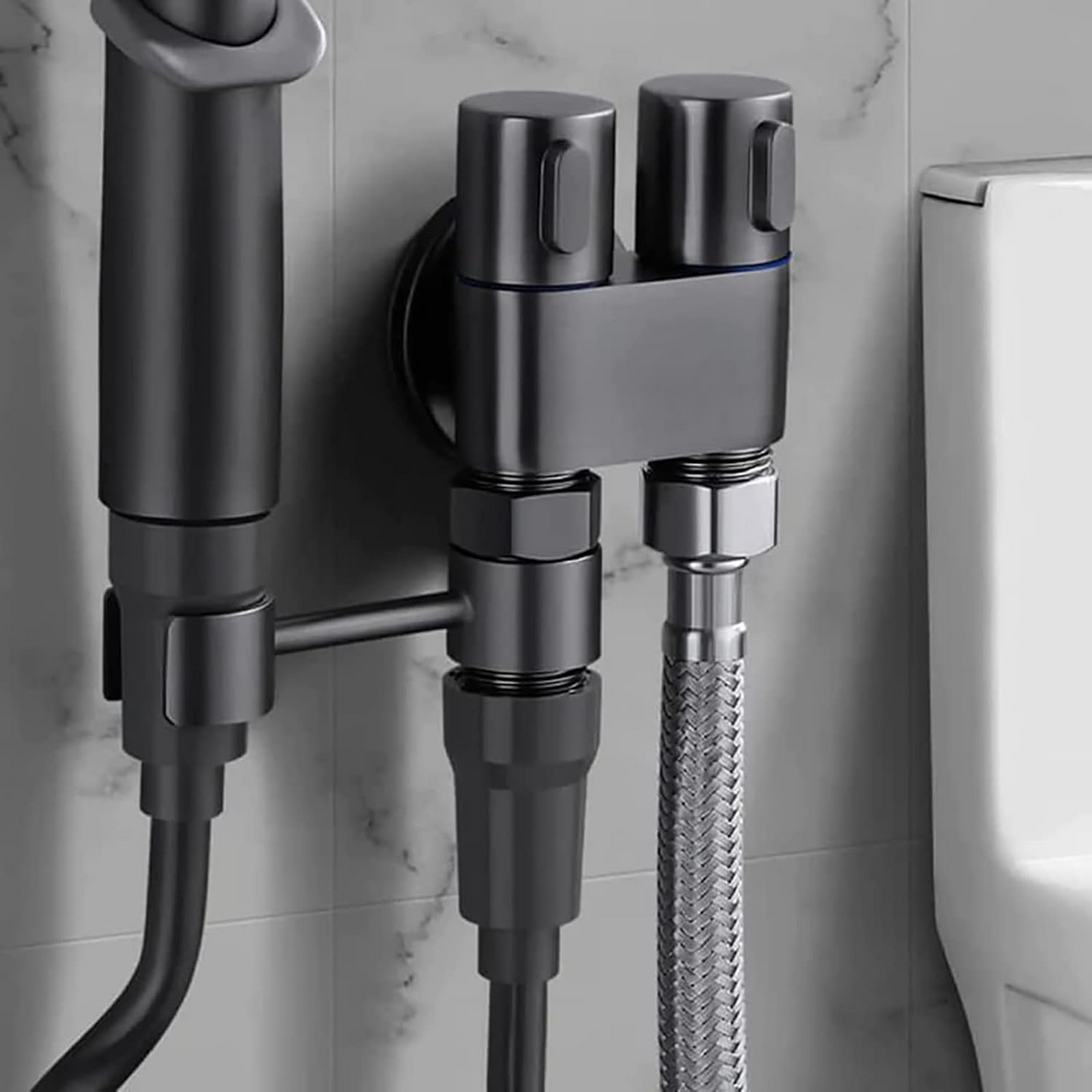 PureSpray™ Bidetsett | Premium Justerbart Høytrykks Bidetsett