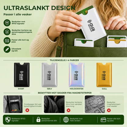 CardProtect™ | RFID-kortholder som beskytter kortene dine mot trådløs skimming