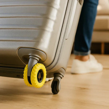 TravelTreads™ | Beskytt kofferthjulene dine og reis uten bekymringer!