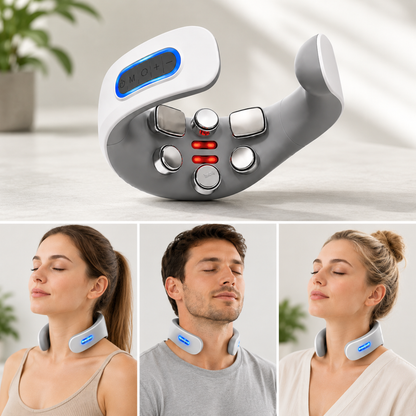 NeckPulse™ | Bli kvitt følelsen av stiv nakke, stramme skuldre og ubehag – på bare 15 minutter om dagen