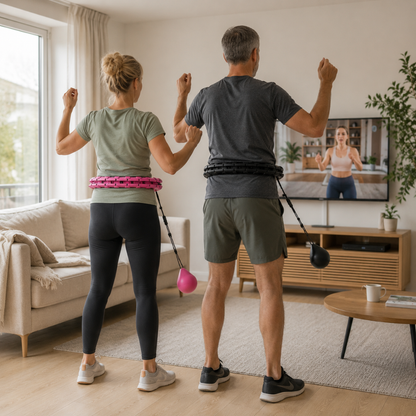 MidjeBane™ | Justerbar Smart Hulahopring for Hjemmetrening