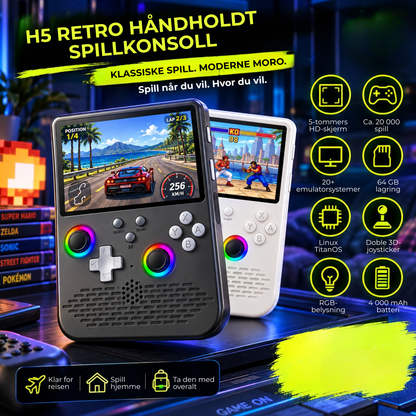 RetroPlay 5™ | Klassiske spill. Én konsoll. Spill hvor du vil