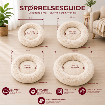 DonutSeng™ | Gi hunden en seng den faktisk vil bruke