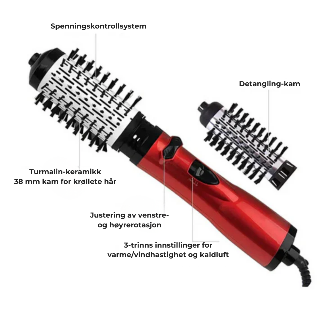VoluBrush™ | Vakkert hår på bare noen få minutter – selv på travle dager ✨