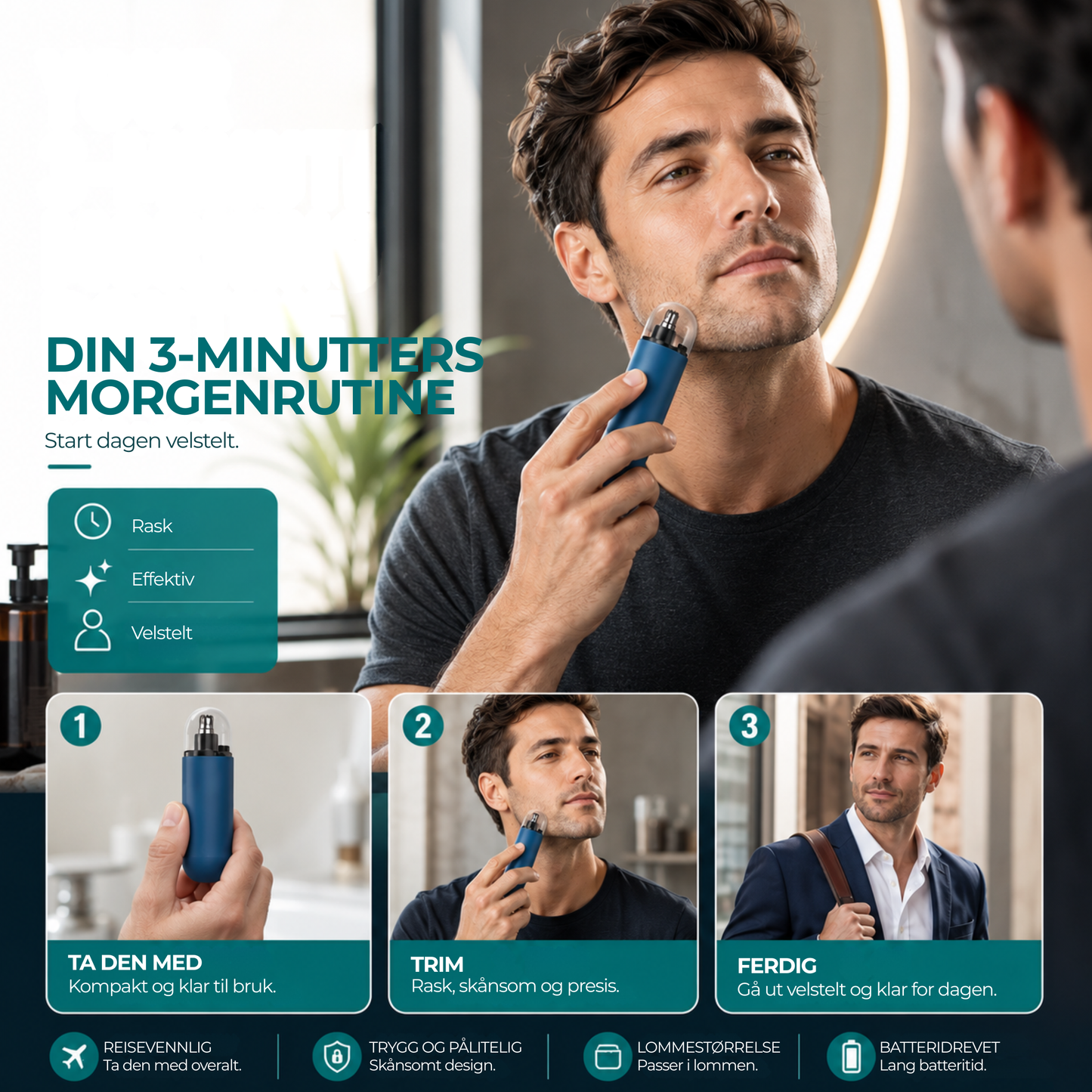 NeseTrimmer™ | Trim dem på sekunder – uten pinsett, lugging eller styr