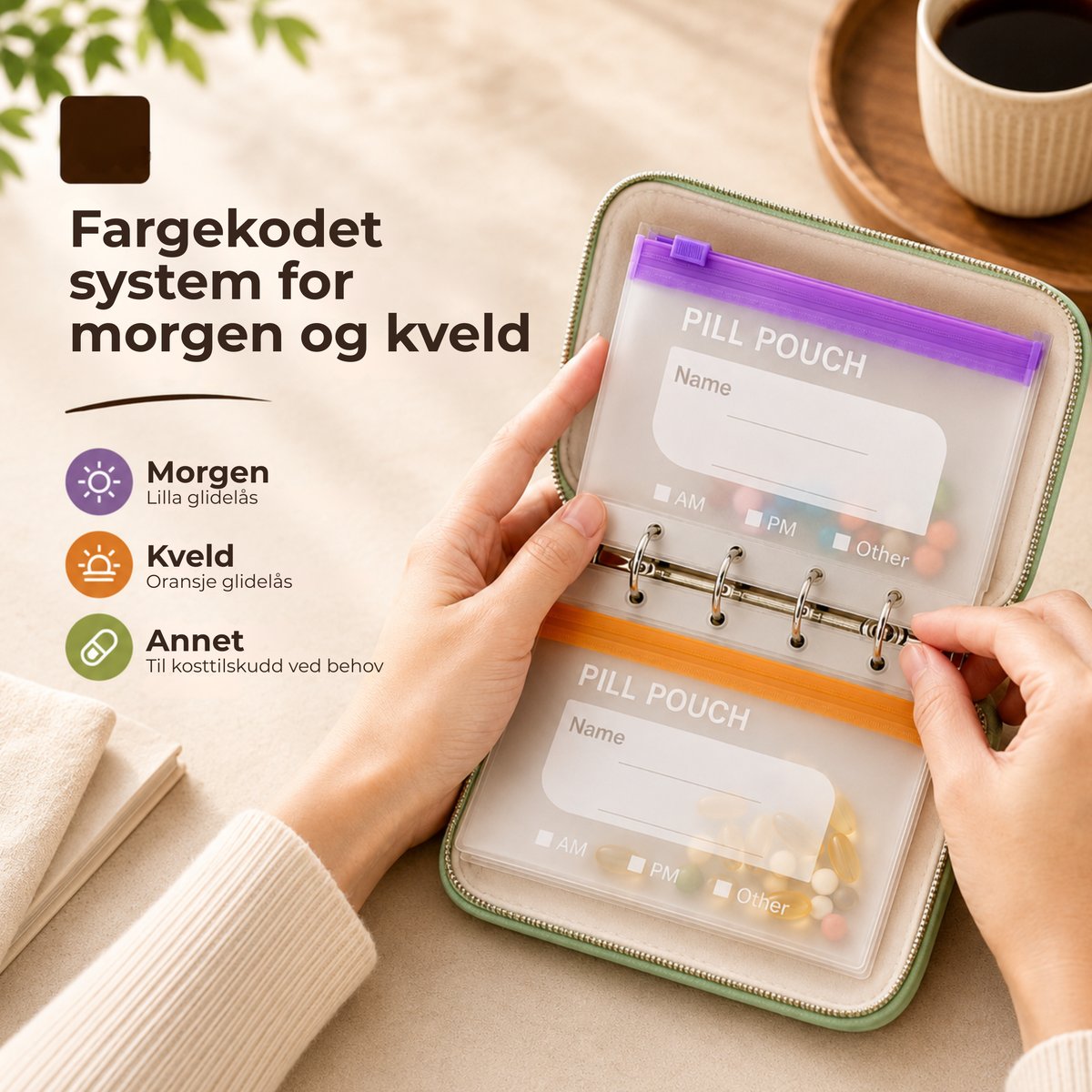 MedisinMappe™ | Diskré og ryddig oppbevaring for medisiner på farten