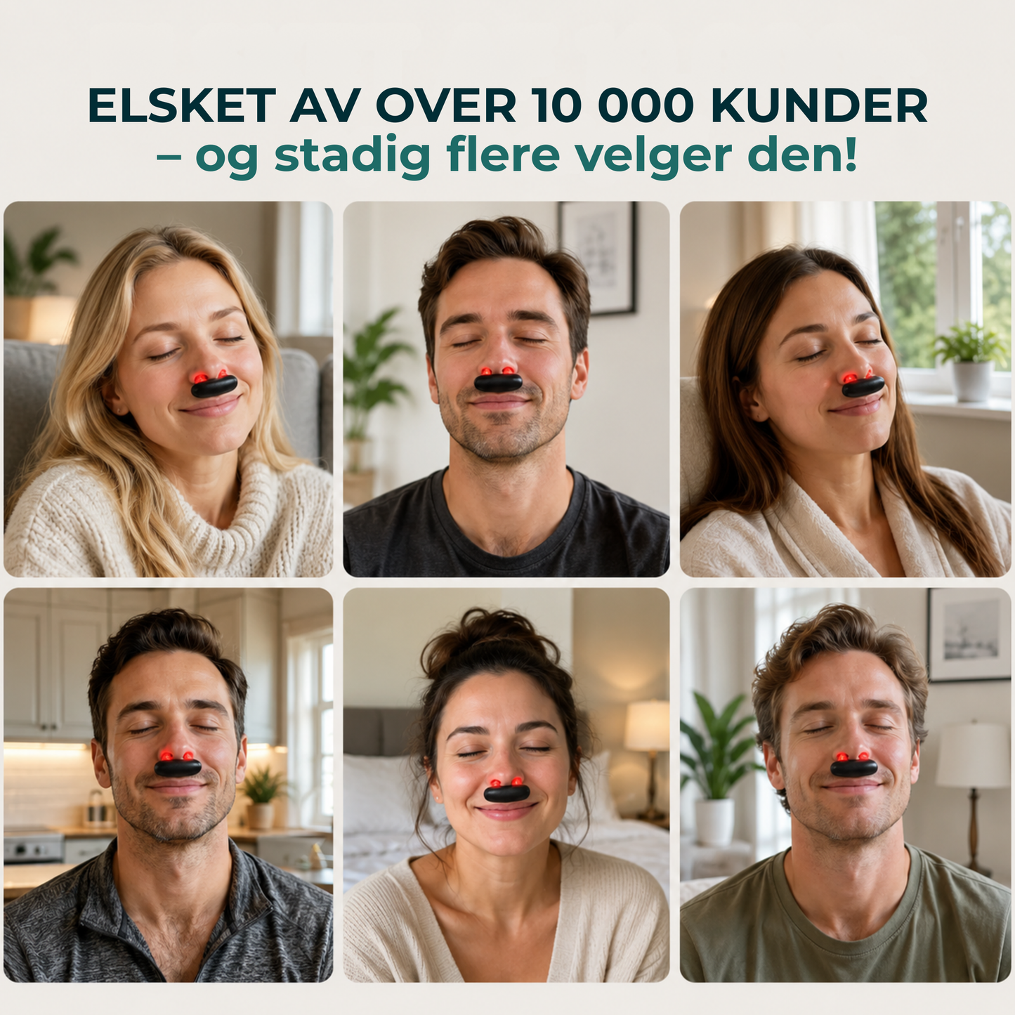 BreatheLight™ | Rødlysterapi mot tett nese
