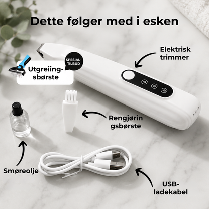 StilleTrimmer™ | Trådløs Pelstrimmer for Hund og Katt