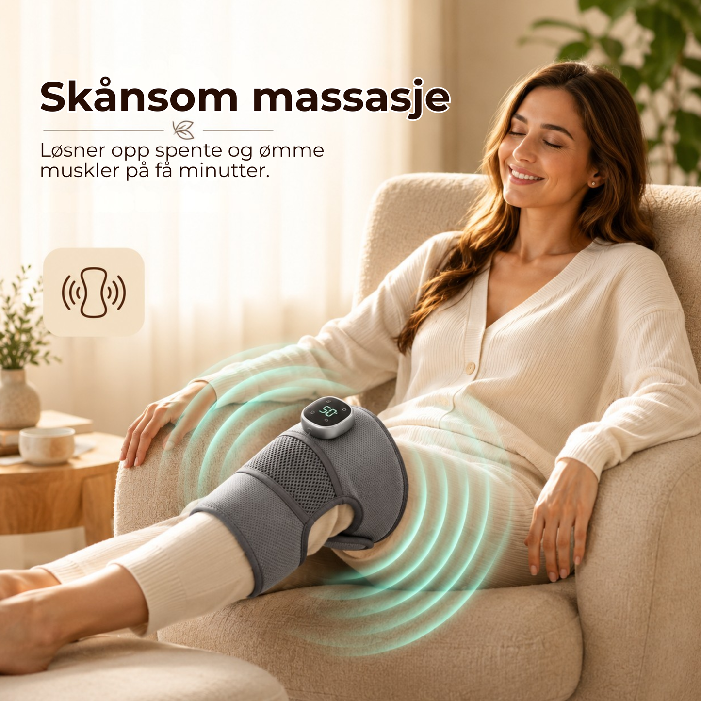 KneePulse™ | Lindrer stive og slitne knær hjemme